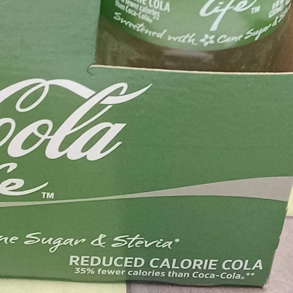 Green COCA COLA LIFE Reduced Calorie Bottles w/Carrier EMPTY Limited Ed Stevia - Picture 2 of 14
